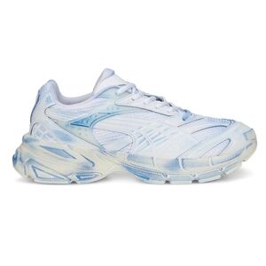 PUMA Velophasis Overdye Lace Up  Mens Blue Sneakers Casual Shoes 39196601 Sz 9.5